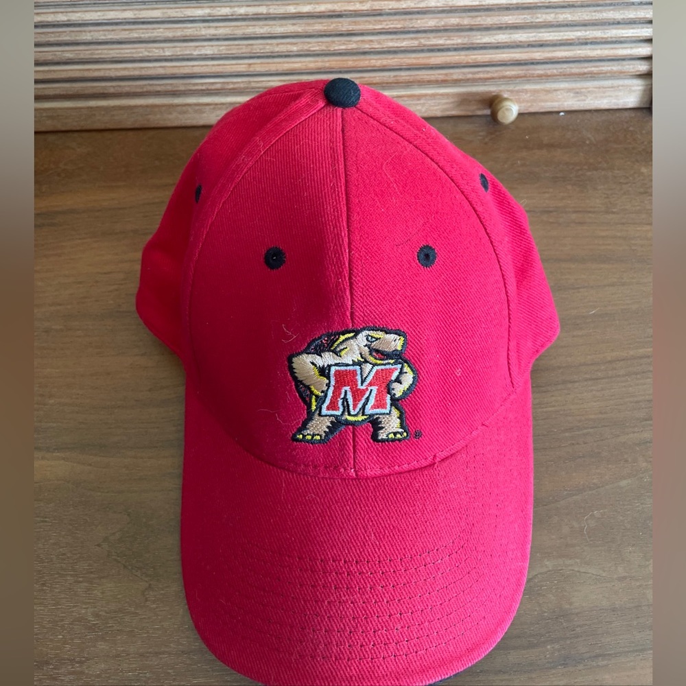 Maryland Terrapins Hat Red Adjustable